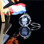 Crystal Key Chain Supplier - OEM Promotional Led Light Glass Custom 3d