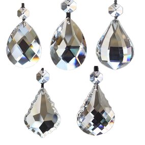 Crystal Pendant Factory - OEM Leyuan Clear Chandelier Replacement Parts