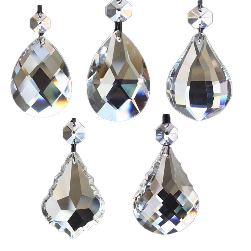 Crystal Pendant Factory - OEM Leyuan Clear Chandelier Replacement Parts