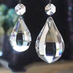 Crystal Pendant Factory - OEM Leyuan Clear Chandelier Replacement Parts