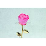 Crystal Rose Flower Supplier - OEM Wholesale pink Glass Rose for Craft