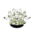 Crystal Lotus Supplier - OEM Rotatable Flower Rotating Glass with Box