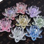 Crystal Lotus Supplier - OEM Rotatable Flower Rotating Glass with Box
