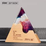 Crystal Trophy Factory - OEM Wholesale Color Printing Triangle Glass