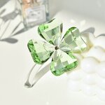Crystal Figurine Supplier - OEM Four-Leaf Clover Glass Ornament