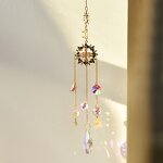 Sun Catcher Factory - OEM Custom Hanging Crystal Moon Star Suncatcher