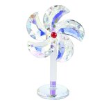 Crystal Ornament Supplier - OEM Clear AB Color Windmill Model