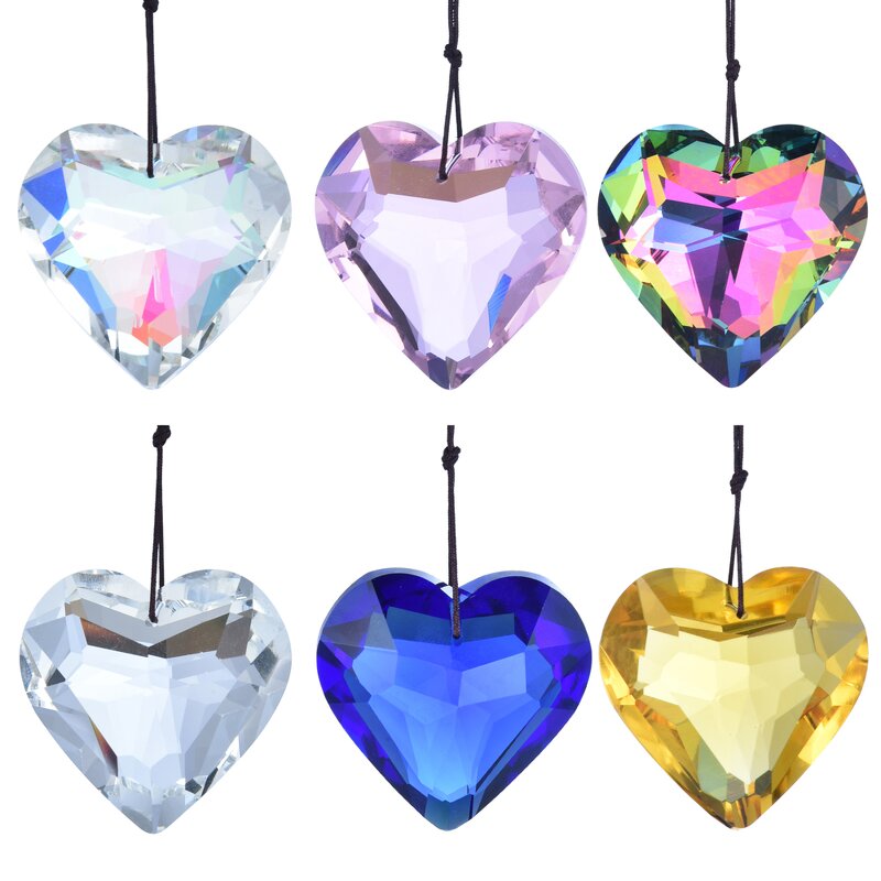 Crystal Heart Supplier - OEM Wholesale Colorful K9 Glass Love Prism