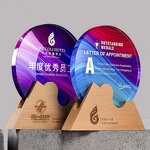 Crystal Trophy Factory - OEM Wholesale Color Printing Triangle Glass