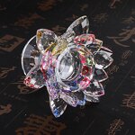 Crystal Candlestick Factory - OEM Wholesale Fengshui Lotus Glass Candle