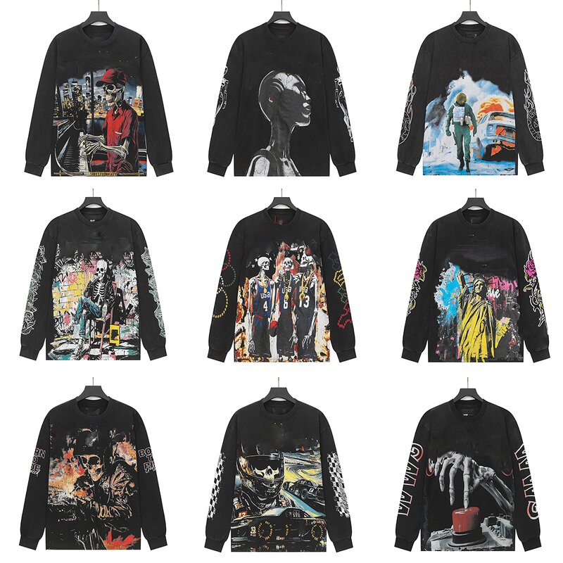 T-Shirt Supplier - OEM Pure Cotton Godspeed Long Sleeve