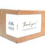 Packaging Stickers Factory - OEM 6x15cm Open Me 50pcs/bag Pink