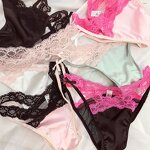 Thong Supplier - OEM High Quality Women Satin T-Back Lace