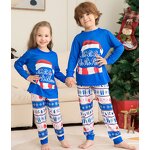 Christmas Pajamas Factory - OEM 2024 Stock Wholesale Blue Xmas Set