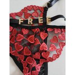 Valentine Underwear Manufacturer - OEM High Quality Free Custom Rhinestone