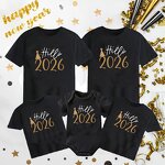 Family T-Shirt Supplier - OEM Hello 2026 Matching Happy New Year