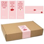 Thank You Stickers Supplier - OEM 50pcs/bag 6x15cm Pink Lips