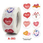 Valentine Sticker Manufacturer - OEM 2023 Red Heart Shape I love You