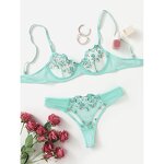 Lingerie Set Supplier - OEM I21116 High Quality Flower Erotic Lace