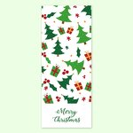 Packaging Label Supplier - OEM 50pcs Bag 6x15cm Christmas Stickers