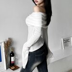 Tops Manufacturer - OEM Best Quality Fitted Off-Shoulder Slim