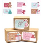 Christmas Stickers Factory - OEM 9x12.5cm 25sheet/bag Cartoon Gift