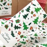 Packaging Label Supplier - OEM 50pcs Bag 6x15cm Christmas Stickers
