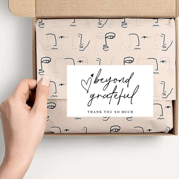 Thank You Card Supplier - OEM High Quality 50pcs/bag Luxury Custom