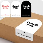 Thank You Sticker Manufacturer - OEM 9x5.4cm 50pcs/bag Heart Packing