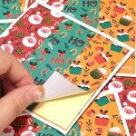 Christmas Stickers Manufacturer - OEM In Bulk 30pcs/bag 3x9cm Gift