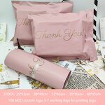 Mailing Bags Manufacturer - OEM RTS Pink Thank You 40X55cm Custom