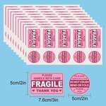 Fragile Sticker Factory - OEM 10 Sheets/bag 2x3inch Rectangular Warning