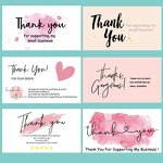 Thank You Card Manufacturer - OEM 50pcs/bag 5x9cm Lip Gorgeous