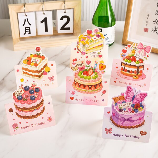 Birthday Card Factory - OEM 9.8x13.6cm Cheap Cute Printing Fruit