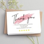 Thank You Card Supplier - OEM Stock Wholesale 9x5cm Small Business