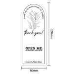 Thank You Sticker Factory - OEM 15x6cm 50pcs/bag Open Me Have