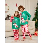 Christmas Pajamas Supplier - OEM 2024 Kids Baby Matching Long 2 Piece