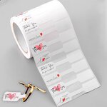 Jewelry Sticker Manufacturer - OEM 1.2x6cm 500 Pieces/roll Price Tag