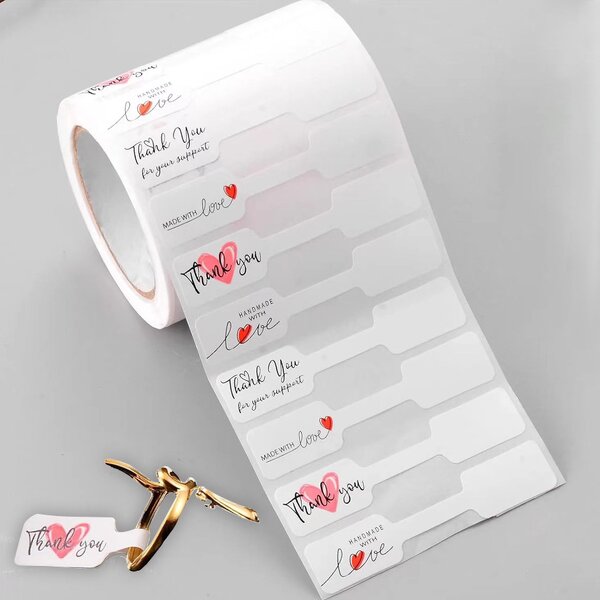 Jewelry Sticker Manufacturer - OEM 1.2x6cm 500 Pieces/roll Price Tag