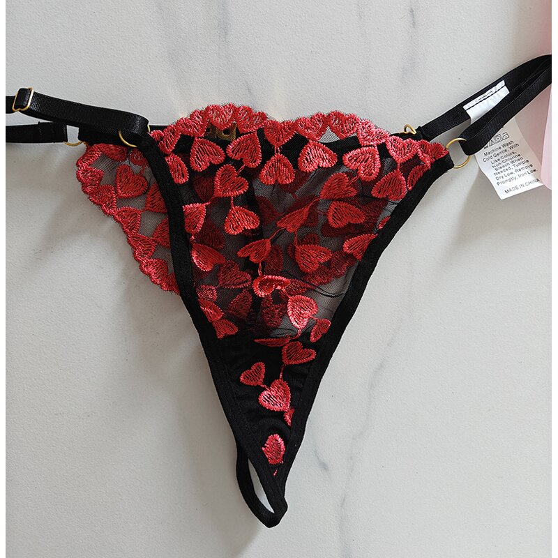 Valentine Underwear Manufacturer - OEM High Quality Free Custom Rhinestone