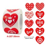 Valentine Sticker Manufacturer - OEM 2023 Red Heart Shape I love You