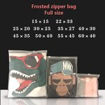 Zipper Bag Factory - OEM Custom logo 25x30cm Matte Black Nude