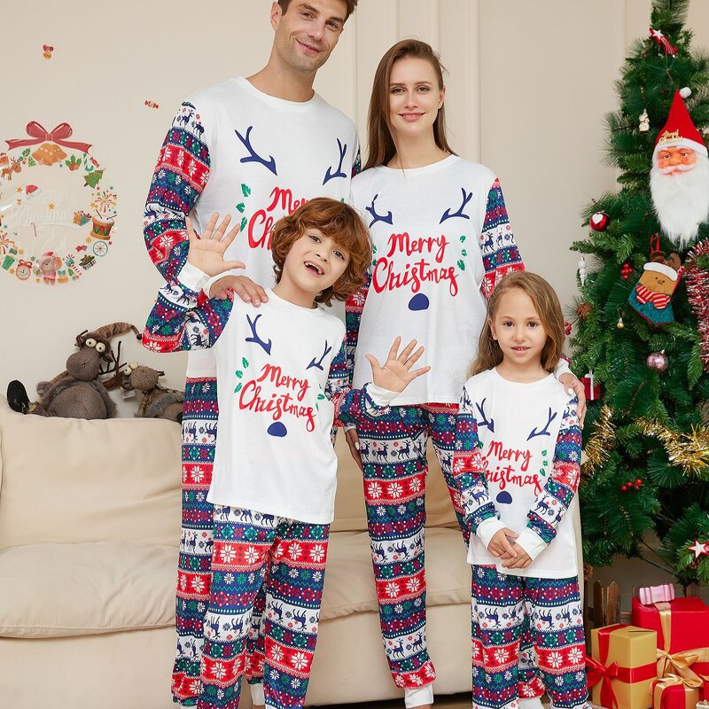 Christmas Pajamas Manufacturer - OEM 2024 New Year Sublimation Antler