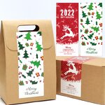 Packaging Label Supplier - OEM 50pcs Bag 6x15cm Christmas Stickers