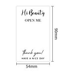 Box Sealing Stickers Supplier - OEM 5.4x9cm 50 Pieces/bag Open Me