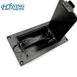 Battery Box Factory - Black Flip Embedded 3V 2AA Panel Surface Mounted Pack