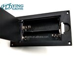 Battery Box Factory - Black Flip Embedded 3V 2AA Panel Surface Mounted Pack