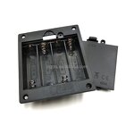 Battery Holder Factory - Custom Black Embedded 6V 4AA Surface Mounted
