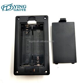 Battery Pack Factory - Panel Surface Mounted 3V 2AA Black with Switch Cover