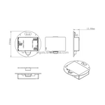 Battery Holder Factory - Custom Circle White Embedded 3V 2AA Panel Mounted